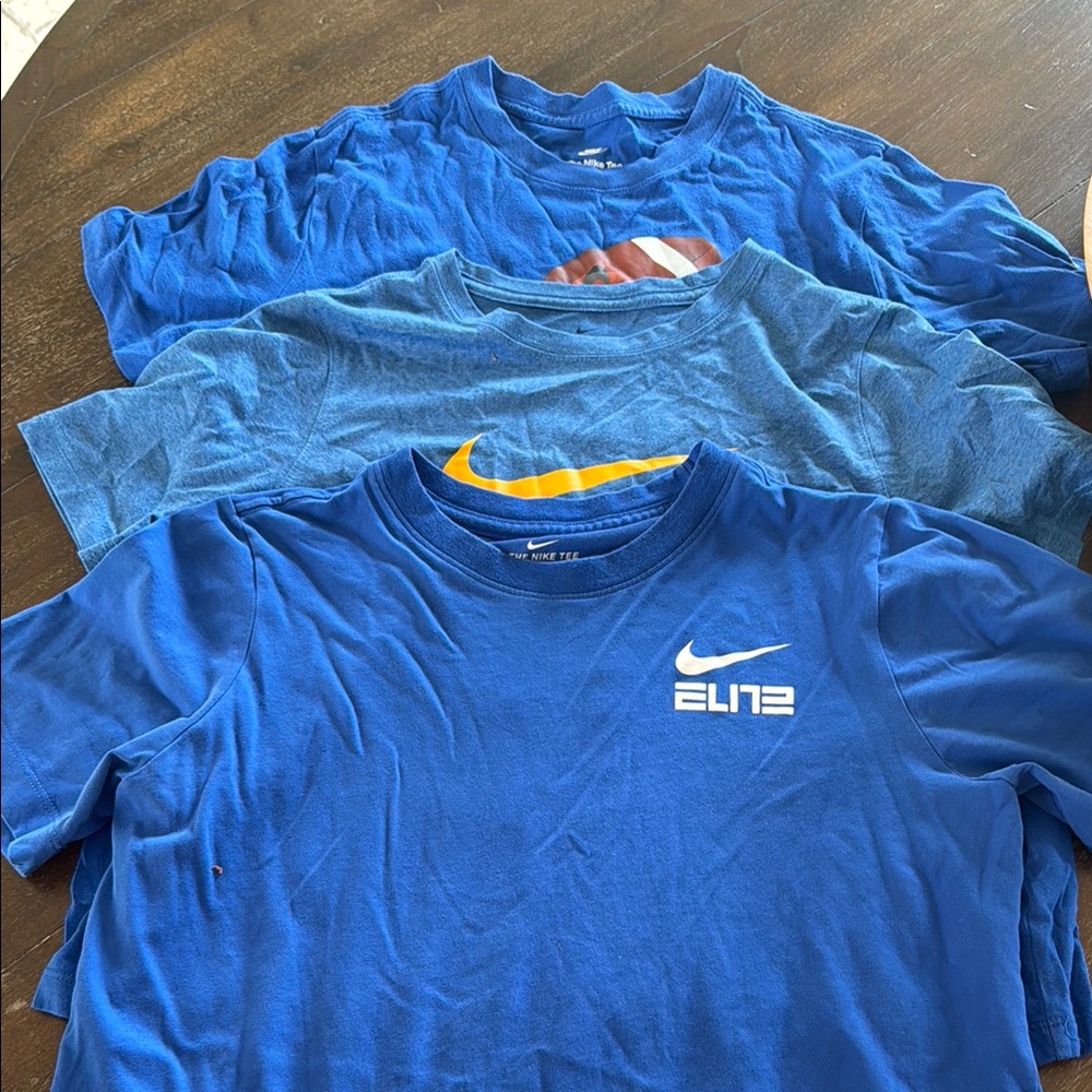 Nike Elite Blue T-Shirt Trio